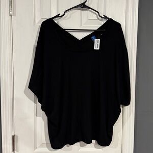 NWT Old Navy Black Jack UltraLite Rib-Knit Tie-Back T-Shirt